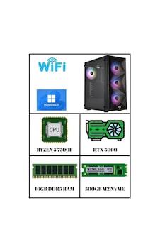 Ramtech Eıgen R5-7500F RTX5060 8 GB 16 GB 500 GB M2 SSD W11P Masaüstü Oyuncu Bilgisayarı Ramtech Eıgen R5-7500F RTX5060 8 GB 16 GB 500 GB M2 SSD W11P Masaüstü Oyuncu Bilgisayarı
