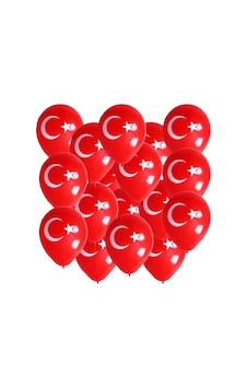 Bayrak Balon Türk Bayraklı Baskılı Balon Bayram Süsü - 100 Adet Bayrak Balon Türk Bayraklı Baskılı Balon Bayram Süsü - 100 Adet