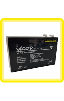 12 Volt 7 Amper Akü Vigor 12 Volt 7 Amper Akü Vigor