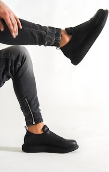 Knack Sneakers Ayakkabı 911 Siyah (Siyah Taban) Siyah Knack Sneakers Ayakkabı 911 Siyah (Siyah Taban) Siyah