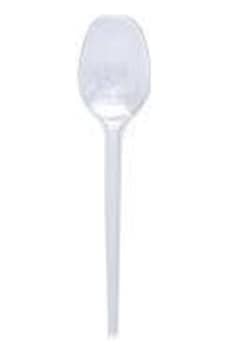 Küçük Şeffaf Plastik Tadım Kaşık Pk 100 Lü Takribi En 2.5 Cm  Bo