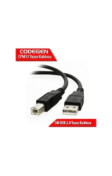 Codegen Usb 2.0 B Tip 3 Metre Printer Ve Data Yazıcı Kablosu Cpm1 Codegen Usb 2.0 B Tip 3 Metre Printer Ve Data Yazıcı Kablosu Cpm1