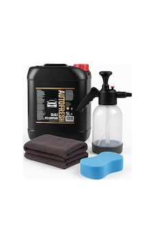 Profesyonel Oto Yıkama Seti 5l Şampuan + Köpük Pompası + Mikrofiber Havlu + Sünger
