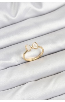 Pirinç Gold Renk Fiyonk Model Kadın Yüzük Çok renkli Pirinç Gold Renk Fiyonk Model Kadın Yüzük Çok renkli