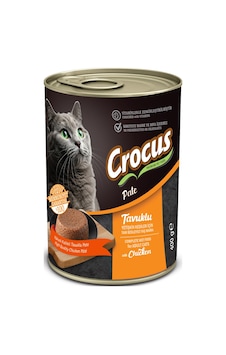 Crocus - 723 - Yetişkin Kedi Tavuklu Pate Yaş - Spt-gld - Mama 400g Crocus - 723 - Yetişkin Kedi Tavuklu Pate Yaş - Spt-gld - Mama 400g