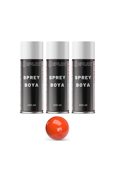 3 Adet Ral 2004 Turuncu Sprey Boya 400 Ml. 3 Adet Ral 2004 Turuncu Sprey Boya 400 Ml.