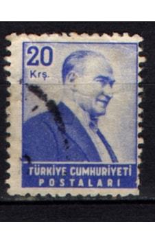 1955 Atatürk Sağa Bakan Portre 20 Kuruş Tp0727 İsfila1826  Teşhir Ürün