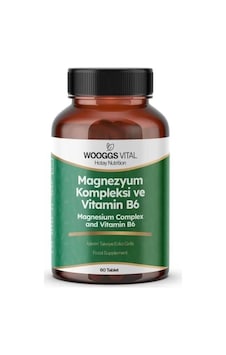 Wooggs Vital Magnezyum Kompleksi ve Vitamin B6 İçeren Takviye Edici Gıda 60 Tablet