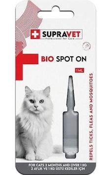 Supravet Kedi Deri Ve Tüy Bakım Dış Parazit İçin Bitkisel Damla 1 Ml Supravet Kedi Deri Ve Tüy Bakım Dış Parazit İçin Bitkisel Damla 1 Ml