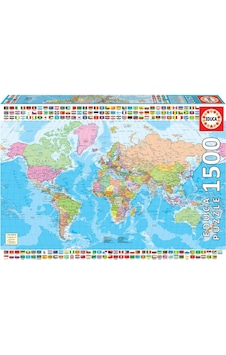 Educa Puzzle 1500 Parça Siyasi Dünya Haritası 18500 Educa Puzzle 1500 Parça Siyasi Dünya Haritası 18500
