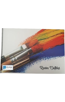 Resim Defteri 25Yaprak 25 CMx35 CM Plastik Kapak 120 G Kağıt
