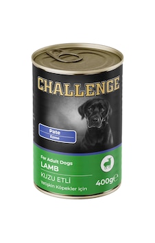 Challenge Pate Kuzu Etli Yetişkin Köpek Konservesi 400 G