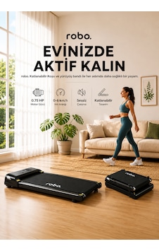 Robo Katlanır Yürüyüş Ve Koşu Bandı