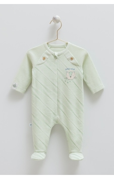 Caramell Good Baby Önden Fermuarlı Tulum Yeşil Caramell Good Baby Önden Fermuarlı Tulum Yeşil