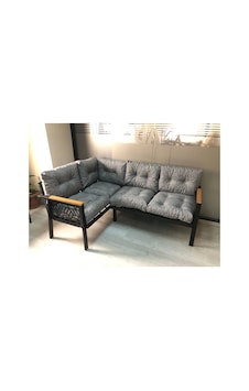 Miami Melisa 2+2 Köşe Yön Değiştirilebilir Koltuk Takımı Balkon-bahçe-kafe-mutfak-takımı Gri Miami Melisa 2+2 Köşe Yön Değiştirilebilir Koltuk Takımı Balkon-bahçe-kafe-mutfak-takımı Gri