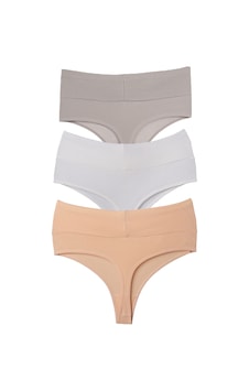 Vanilya Secret Tanga Yüksek Bel Toparlayıcı Pamuk 3'lü Paket Çok Renkli 5 Vanilya Secret Tanga Yüksek Bel Toparlayıcı Pamuk 3'lü Paket Çok Renkli 5