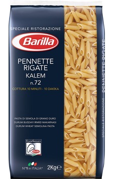 Barilla Penne Rigate Kalem Makarna 2 KG Barilla Penne Rigate Kalem Makarna 2 KG