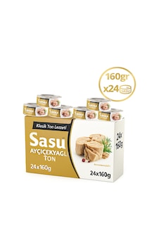 Sasu Klasik Bütün Dilimli Ton Balık 24 x 160 G