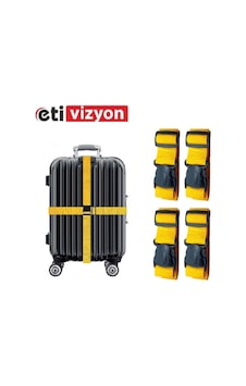 Etivizyon Valiz Kemeri 4 Adet Sarı Etivizyon Valiz Kemeri 4 Adet Sarı