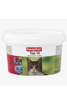 Beaphar Top 10 Cat Kediler için Komple Vitamin Tableti 180'li Beaphar Top 10 Cat Kediler için Komple Vitamin Tableti 180'li
