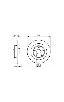 AUTO FD649353 ARKA FREN DİSKİ ESPACE IV 1.9DCI-2.0-2.2DCI-3.0DCI