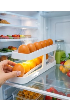 Astraltech İki Katlı Yumurta Organizasyon Rafı Buzdolabı İçin Çok Renkli Astraltech İki Katlı Yumurta Organizasyon Rafı Buzdolabı İçin Çok Renkli