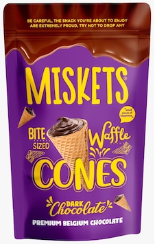 Miskets Bitter Çikolata Dolgulu Kornet 120 G