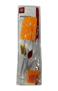 2'li Silikon Spatula Ve Fırça Seti Renkli 2'li Silikon Spatula Ve Fırça Seti Renkli