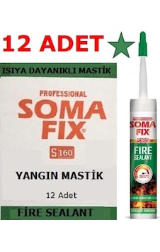 12ad 310ml Somafıx 1500'c Siyah Yangına Dayanıklı Isı Mastik Akus 12ad 310ml Somafıx 1500'c Siyah Yangına Dayanıklı Isı Mastik Akus