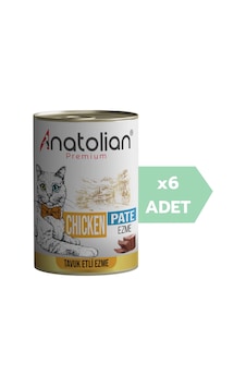 Anatolian Premium Adult Chicken Pate Tavuklu Ezme Yetişkin Kedi Konservesi 6 x 400 G Anatolian Premium Adult Chicken Pate Tavuklu Ezme Yetişkin Kedi Konservesi 6 x 400 G