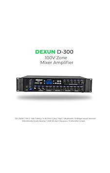 Dexun D-300 6 Bölgeli 250Watt Hat Trafolu Mixer Amfi Dexun D-300 6 Bölgeli 250Watt Hat Trafolu Mixer Amfi
