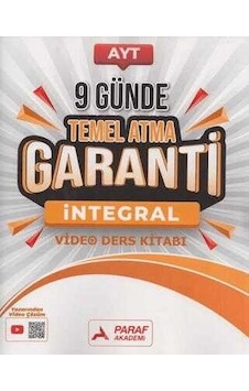 Paraf Akademi Ayt İntegral 9 Günde Temel Atma Garanti Video Ders Kitabı Paraf Akademi Ayt İntegral 9 Günde Temel Atma Garanti Video Ders Kitabı