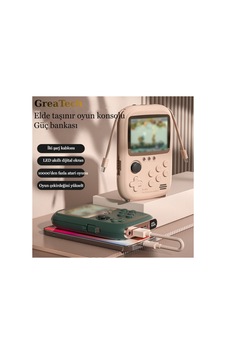 Taşınabilir Mini Oyun Konsolu İos-type-c Hızlı Çift Şarj Girişli Power Bank 3.2inç Retro 10000 Oyun Bej - 790976883