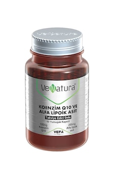 Venatura Koenzim Q10 ve Alfa Lipoik Asit Takviye Edici Gıda 60 Yu Venatura Koenzim Q10 ve Alfa Lipoik Asit Takviye Edici Gıda 60 Yu