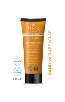 Yoon Kolajen İçeren Vegan, Nemlendiren, Besleyici ve Onarıcı Saç Bakım Kremi 200 ML Yoon Kolajen İçeren Vegan, Nemlendiren, Besleyici ve Onarıcı Saç Bakım Kremi 200 ML