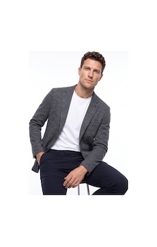 Fabrika Ceka- 3 - F- T- 2- A Gri Melanj Erkek Mono Yaka Armürlü Slim Fit Triko Ceket Fabrika Ceka- 3 - F- T- 2- A Gri Melanj Erkek Mono Yaka Armürlü Slim Fit Triko Ceket