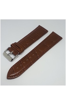 24Mm Açık Kahve Taba Renk Croco Suni Deri Saat Kordonu 24Mm Açık Kahve Taba Renk Croco Suni Deri Saat Kordonu