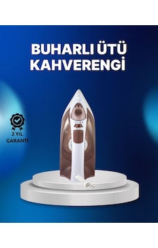 Buharlı Ütü 2200w Kireç Önleyici Self Clean Damlatmaz Kahverengi Buharlı Ütü 2200w Kireç Önleyici Self Clean Damlatmaz Kahverengi