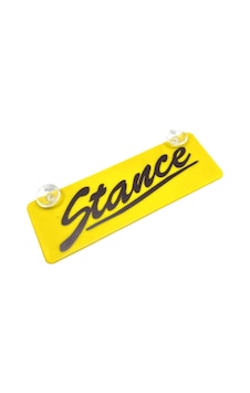Stance Yazılı Sarı Dekor Plaka Vantuzlu Cam Süsü 22x7.5cm Stance Yazılı Sarı Dekor Plaka Vantuzlu Cam Süsü 22x7.5cm