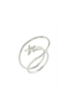 Yıldız Oval Metal Yüzük Çok Renkli 60678064