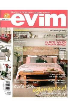 Evim - Pratik Ev Fikirleri Ve Alışveriş Dergisi -evde Çok Eğleniyoruz - Retro Eski Basım Koleksiyon - Şubat 2015 - Sayı 108 Not: Ekleri Yoktur Evim - Pratik Ev Fikirleri Ve Alışveriş Dergisi -evde Çok Eğleniyoruz - Retro Eski Basım Koleksiyon - Şubat 2015 - Sayı 108 Not: Ekleri Yoktur