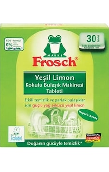 Frosch Yeşil Limon Kokulu Bulaşık Makinesi Deterjanı 30 Tablet Frosch Yeşil Limon Kokulu Bulaşık Makinesi Deterjanı 30 Tablet