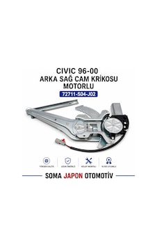 Cıvıc 96-00 Arka Sağ Cam Krikosu Motorlu 72711-s04-j02
