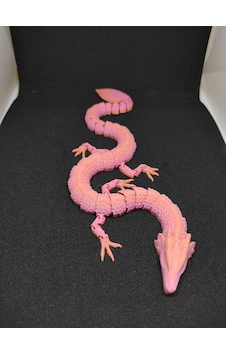 Teknosanat 3d Baskı Hareketli Eklemli Ejderha Figürü - Dekoratif Obje Pembe-turuncu Geçişli Teknosanat 3d Baskı Hareketli Eklemli Ejderha Figürü - Dekoratif Obje Pembe-turuncu Geçişli