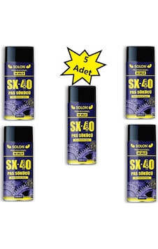 Solon Sx-40 Extra Güçlü Profesyonel Pas Sökücü Sprey 5 x 200 ML