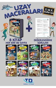 Uzay Maceraları 3. Ve 4.sınıf 8 Kitap Kutulu Okuma Seti Uzay Maceraları 3. Ve 4.sınıf 8 Kitap Kutulu Okuma Seti