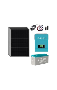 Güneş Enerjisi Bağ Evi Solar Paketi 1KVA İnverter 250W Güneş Paneli 150AH Jel Akü Güneş Enerjisi Bağ Evi Solar Paketi 1KVA İnverter 250W Güneş Paneli 150AH Jel Akü