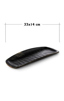 Rölyefli Hibrit Ahşap Köş. Kayık 33x14 Cm 2 Adet Siyah Rölyefli Hibrit Ahşap Köş. Kayık 33x14 Cm 2 Adet Siyah