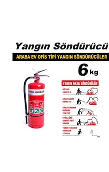 Yangın Söndürme Cihazı Ev ve Ofis Tipi 6 KG