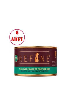 Refine Home Cooking Kedi Konservesi Ahtapot Deniz Ürünleri Ve Ton Balıklı 80 Gr 6 Ad Refine Home Cooking Kedi Konservesi Ahtapot Deniz Ürünleri Ve Ton Balıklı 80 Gr 6 Ad